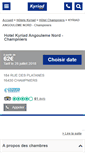 Mobile Screenshot of kyriad-angouleme-nord-champniers.fr