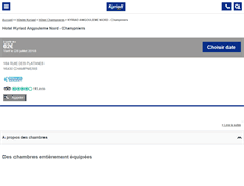 Tablet Screenshot of kyriad-angouleme-nord-champniers.fr